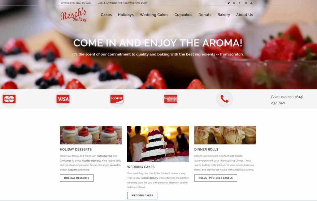 Reschs-Bakery Web Design